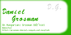 daniel grosman business card